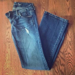 American eagle stretch jeans, size 4 long
